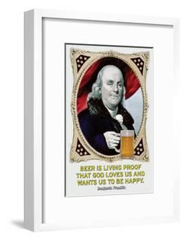 Beer Is Living Proof…-Wilbur Pierce-Framed Art Print