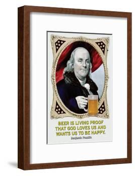 Beer Is Living Proof…-Wilbur Pierce-Framed Art Print