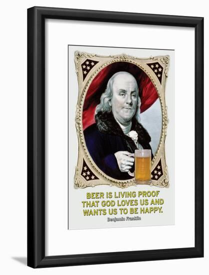 Beer Is Living Proof…-Wilbur Pierce-Framed Art Print