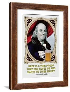 Beer Is Living Proof…-Wilbur Pierce-Framed Art Print