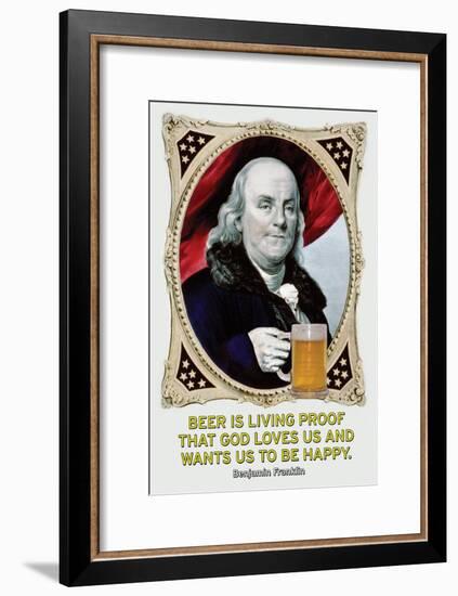 Beer Is Living Proof…-Wilbur Pierce-Framed Art Print