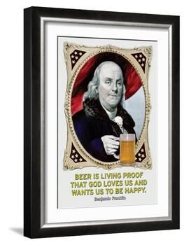 Beer Is Living Proof…-Wilbur Pierce-Framed Art Print