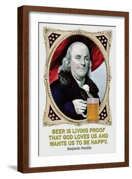 Beer Is Living Proof…-Wilbur Pierce-Framed Art Print