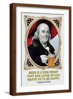Beer Is Living Proof…-Wilbur Pierce-Framed Art Print