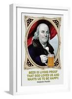 Beer Is Living Proof…-Wilbur Pierce-Framed Art Print