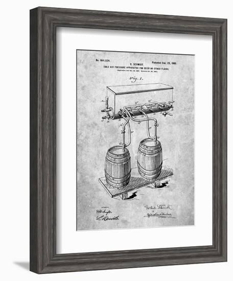 Beer Keg Cold Air Pressure Tap-Cole Borders-Framed Art Print