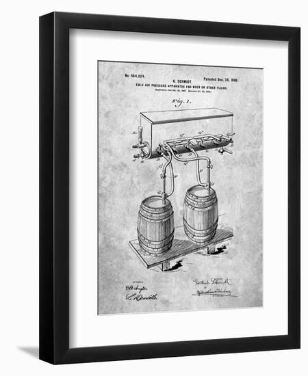 Beer Keg Cold Air Pressure Tap-Cole Borders-Framed Art Print