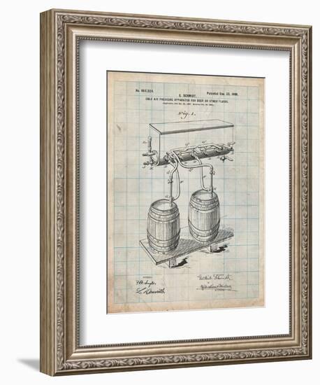 Beer Keg Cold Air Pressure Tap-Cole Borders-Framed Art Print