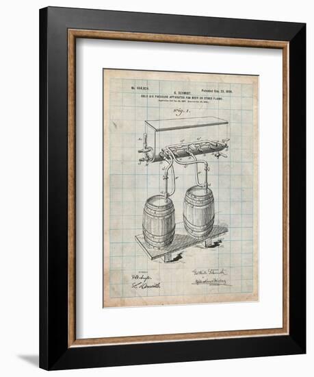 Beer Keg Cold Air Pressure Tap-Cole Borders-Framed Art Print