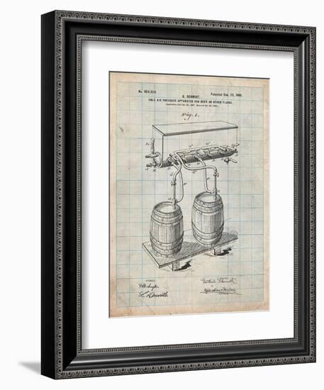 Beer Keg Cold Air Pressure Tap-Cole Borders-Framed Art Print