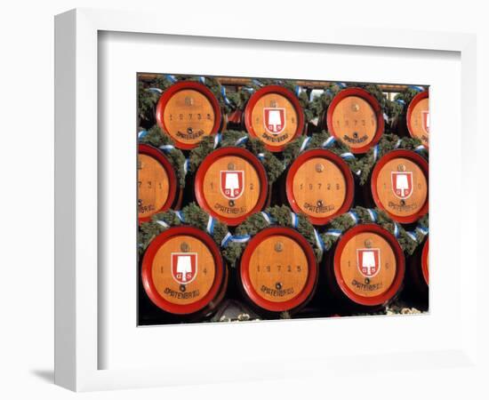 Beer Kegs, Oktoberfest, Bayern, Munich, Germany-null-Framed Photographic Print