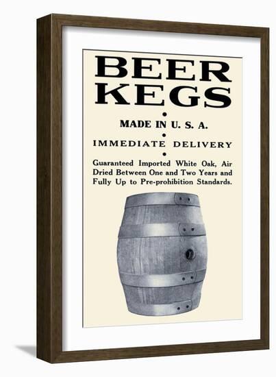 Beer Kegs-null-Framed Art Print