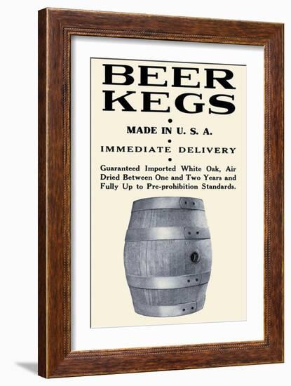 Beer Kegs-null-Framed Art Print