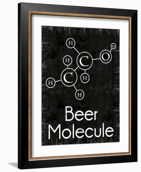 Beer Molecule Rect-Lauren Gibbons-Framed Art Print