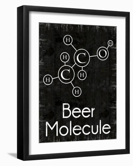Beer Molecule Rect-Lauren Gibbons-Framed Art Print