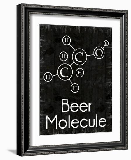 Beer Molecule Rect-Lauren Gibbons-Framed Art Print