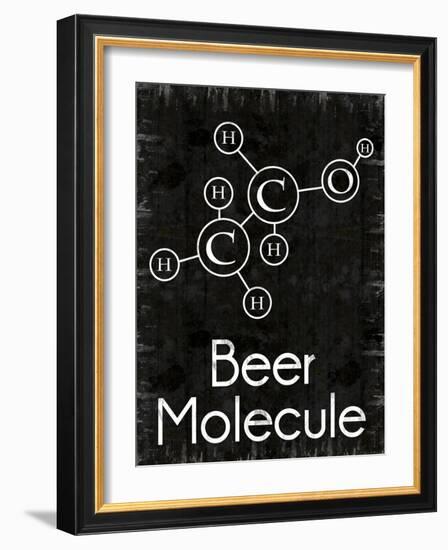 Beer Molecule Rect-Lauren Gibbons-Framed Art Print