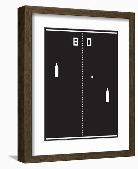 Beer Pong-J.J. Brando-Framed Art Print