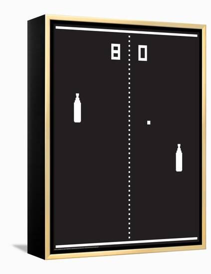 Beer Pong-J.J. Brando-Framed Stretched Canvas