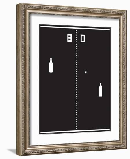 Beer Pong-J.J. Brando-Framed Art Print