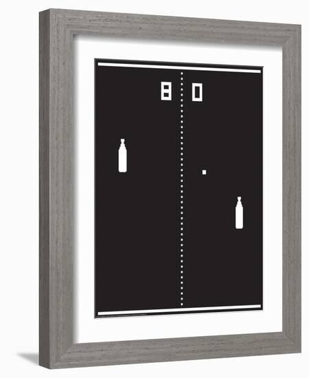 Beer Pong-J.J. Brando-Framed Art Print