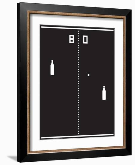 Beer Pong-J.J. Brando-Framed Art Print