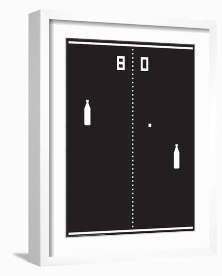 Beer Pong-J.J. Brando-Framed Art Print