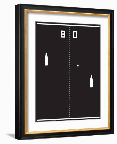 Beer Pong-J.J. Brando-Framed Art Print