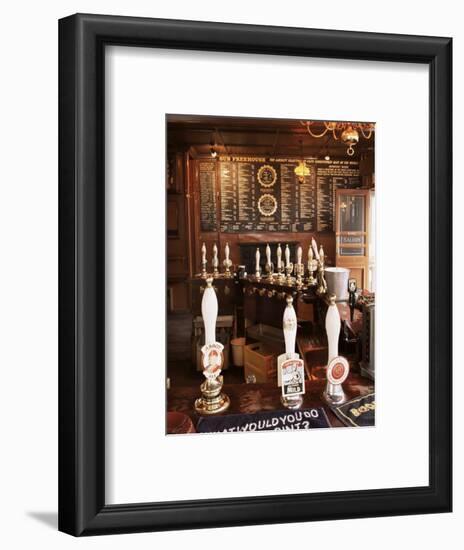 Beer Pumps and Bar, Sun Pub, London, England, United Kingdom-Adam Woolfitt-Framed Photographic Print