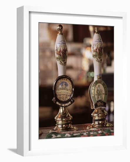 Beer Pumps, Sun Pub, London, England, United Kingdom-Adam Woolfitt-Framed Photographic Print