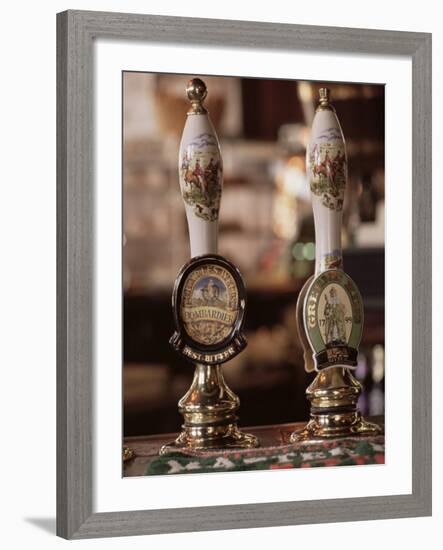 Beer Pumps, Sun Pub, London, England, United Kingdom-Adam Woolfitt-Framed Photographic Print