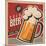 Beer Retro Poster-Lukeruk-Mounted Art Print