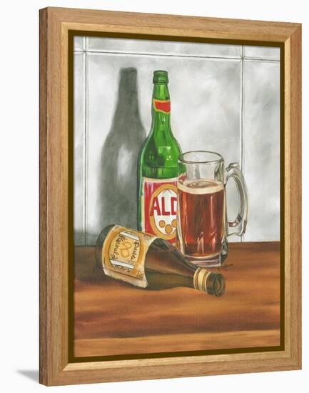 Beer Series I-Jennifer Goldberger-Framed Stretched Canvas