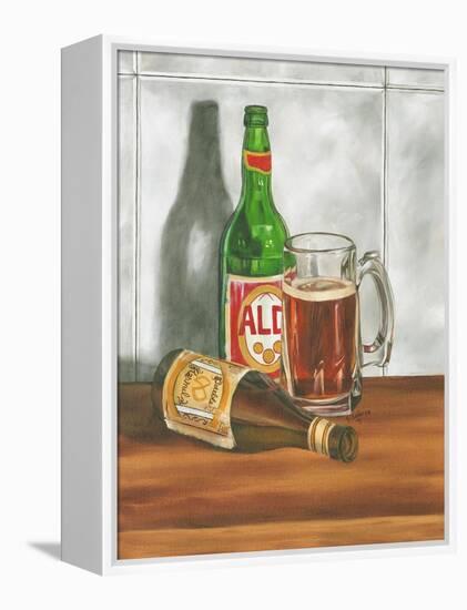 Beer Series I-Jennifer Goldberger-Framed Stretched Canvas