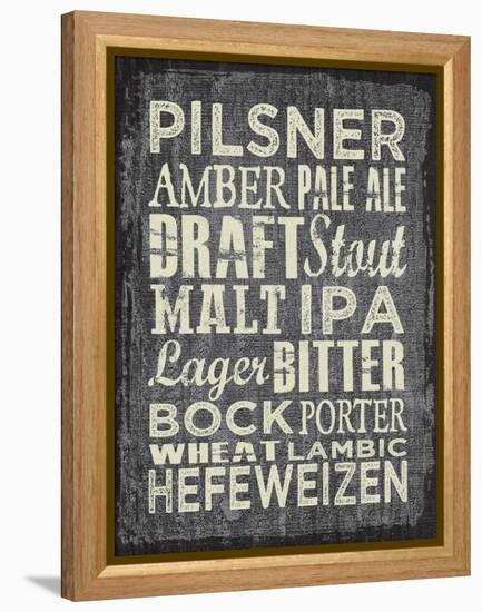 Beer Sign II-Erin Clark-Framed Premier Image Canvas