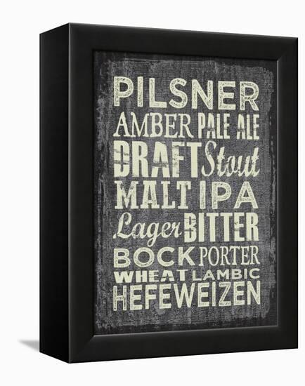 Beer Sign II-Erin Clark-Framed Premier Image Canvas