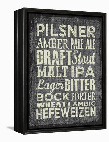 Beer Sign II-Erin Clark-Framed Premier Image Canvas