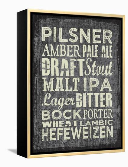 Beer Sign II-Erin Clark-Framed Premier Image Canvas