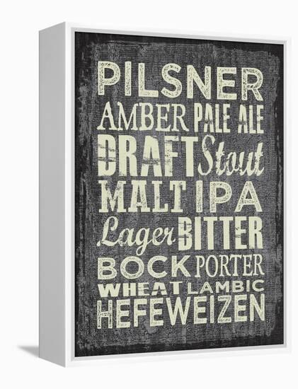 Beer Sign II-Erin Clark-Framed Premier Image Canvas