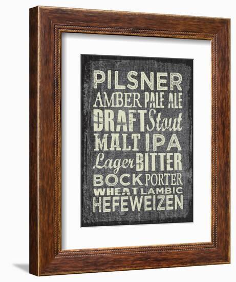 Beer Sign II-Erin Clark-Framed Giclee Print