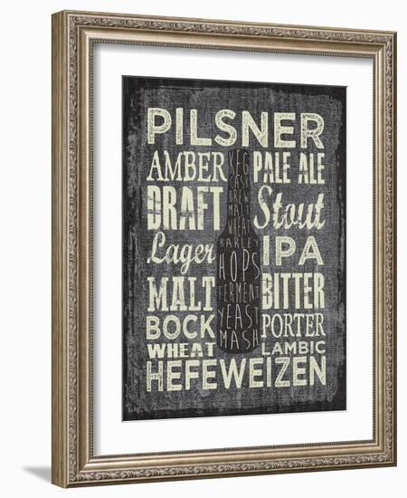 Beer Sign III-Erin Clark-Framed Giclee Print