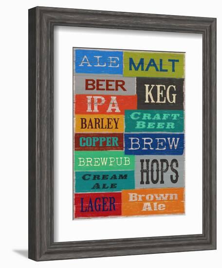 Beer Speak-Sam Appleman-Framed Art Print