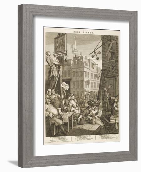 Beer Street Political Print-null-Framed Photographic Print