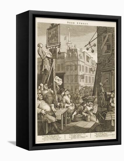 Beer Street Political Print-null-Framed Premier Image Canvas