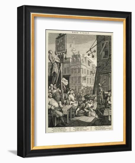 Beer Street-William Hogarth-Framed Premium Giclee Print