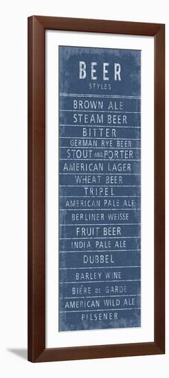 Beer Styles-The Vintage Collection-Framed Giclee Print