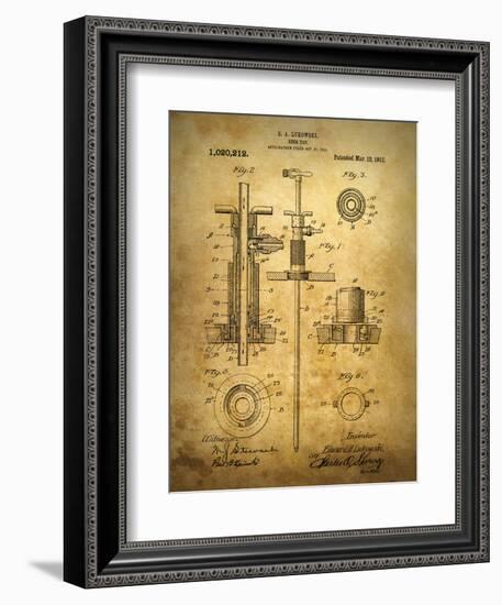 Beer Tap 1912-Dan Sproul-Framed Art Print