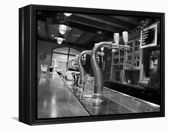 Beer Taps in Holland Bar-Anna Miller-Framed Premier Image Canvas