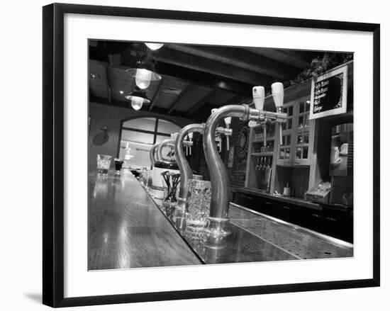 Beer Taps in Holland Bar-Anna Miller-Framed Photographic Print