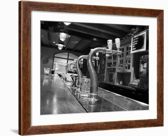 Beer Taps in Holland Bar-Anna Miller-Framed Photographic Print